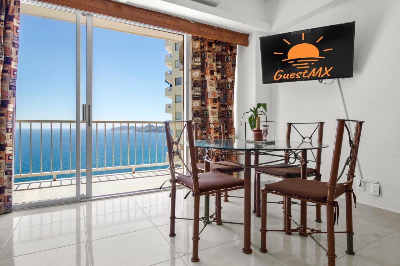 Suites con Playa Privada en Condominio Torres Gemelas Acapulco Exterior foto