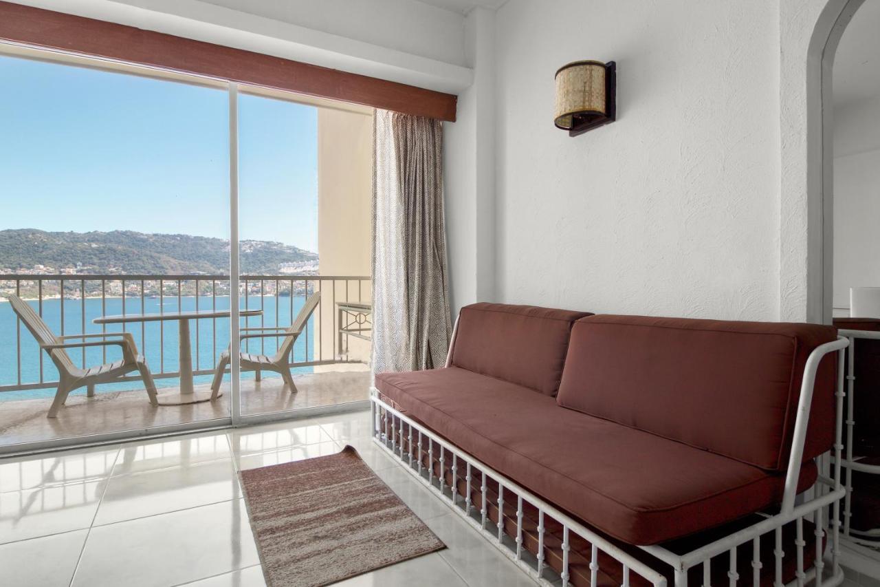Suites con Playa Privada en Condominio Torres Gemelas Acapulco Exterior foto
